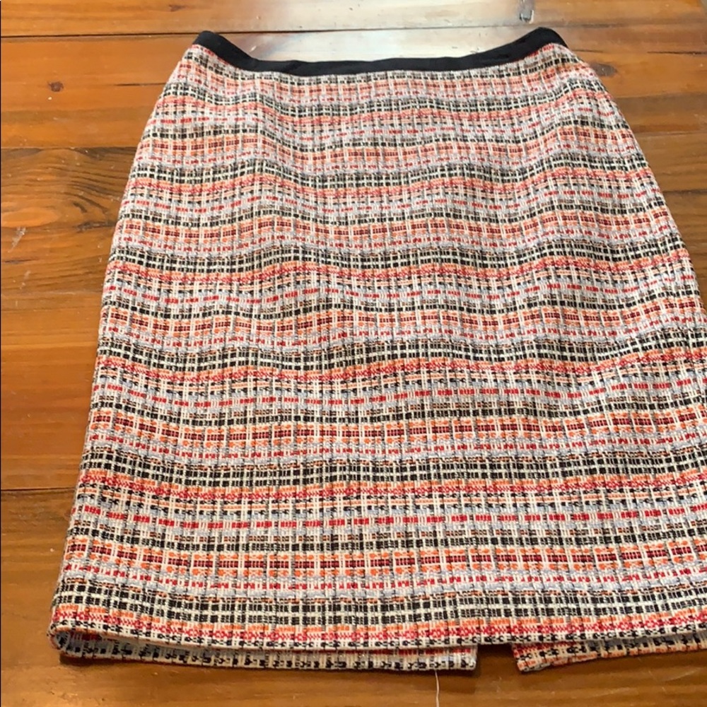 Talbots Multicolor Tweed Pencil Skirt